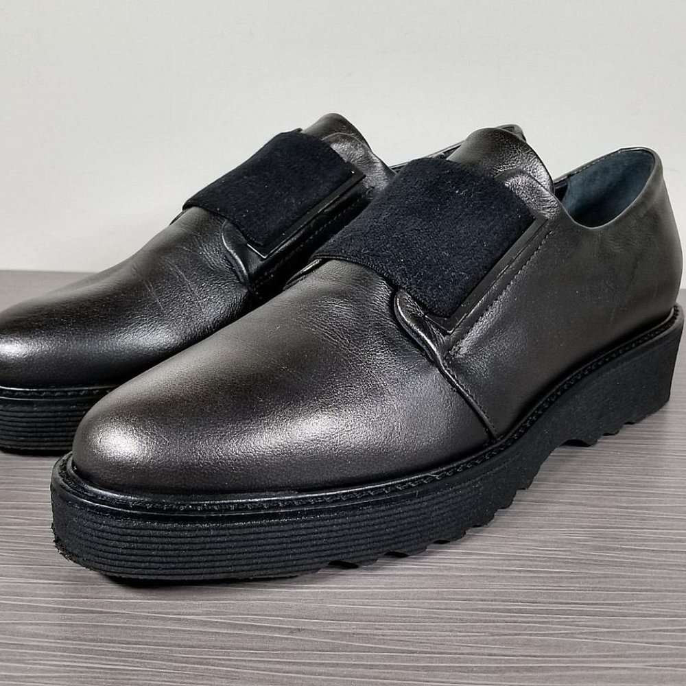 Aquatalia Kenley Weatherproof Derby, Charcoal Metallic, Womens Size 7.5 M